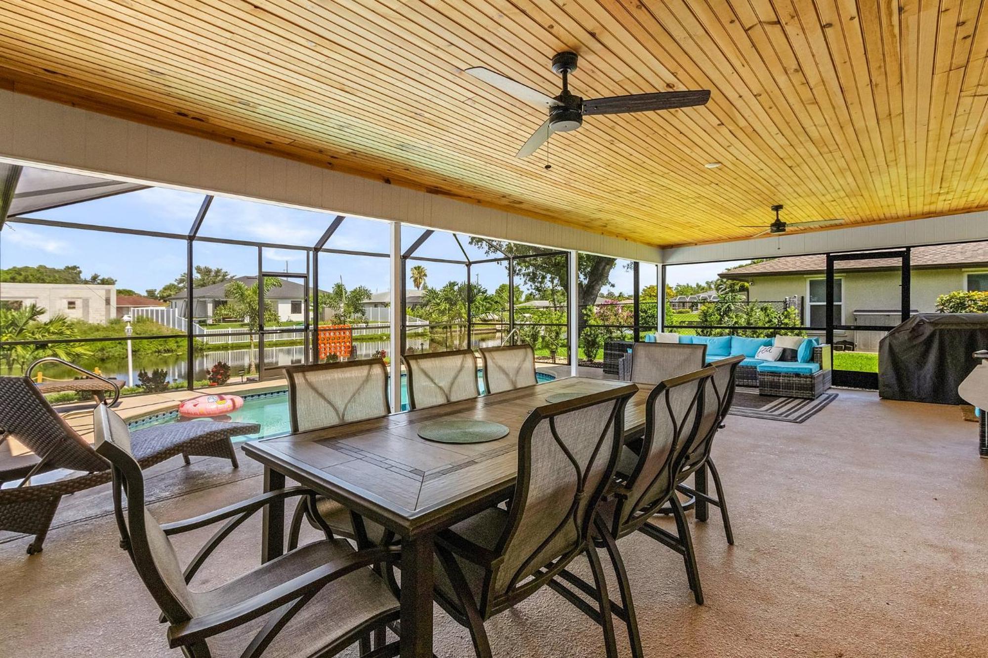 Cozy Retreat, Heated Pool, Water Canal, Bikes,3 Bedroom Cape Coral Ngoại thất bức ảnh